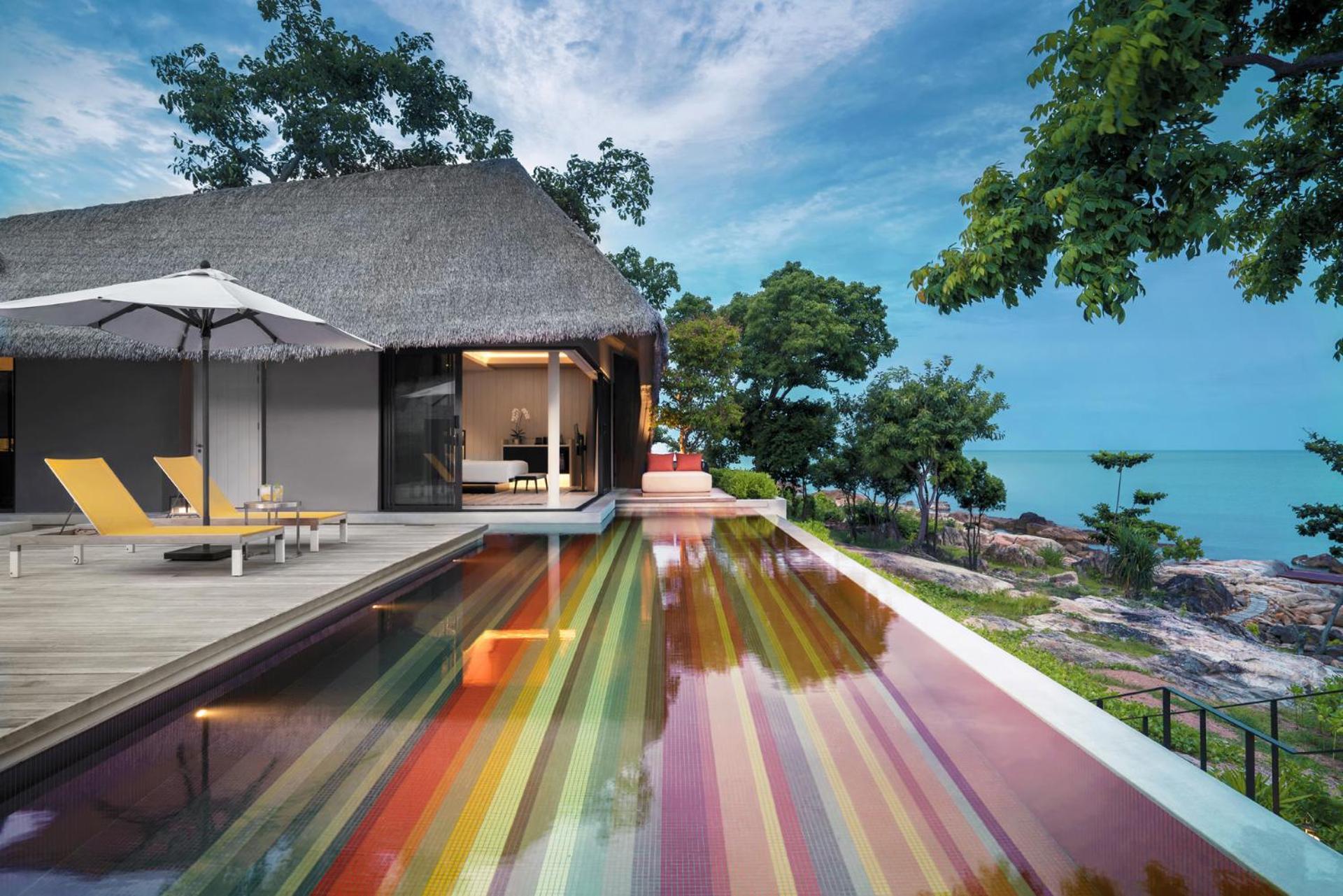 Hotel Hyatt Regency Koh Samui Chaweng  Exteriér fotografie 3D rendering of a pool