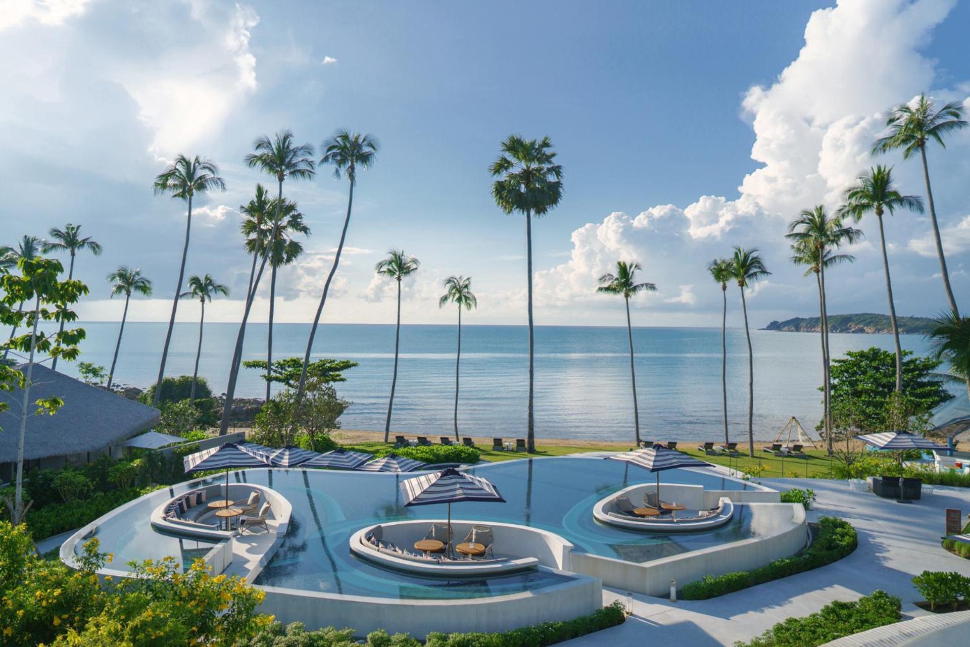 Hotel Hyatt Regency Koh Samui Chaweng  Exteriér fotografie The beach at the hotel