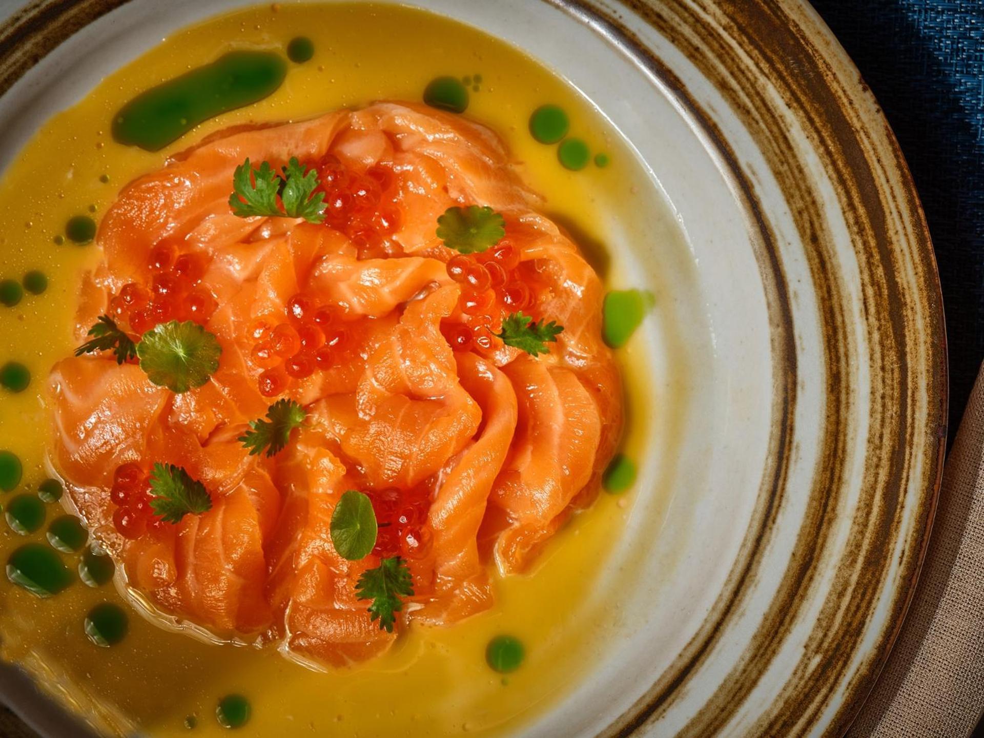 Hotel Hyatt Regency Koh Samui Chaweng  Exteriér fotografie Salmon sashimi